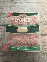 Mängden socker i Schwarzwaldhof Lyoner in Streifen geschnitten