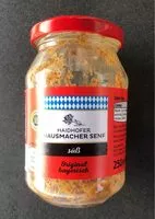 Mängden socker i Hausmacher Senf