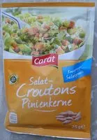 Mängden socker i Salat Croutons Pinienkerne