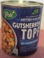 Mängden socker i Gutsherren-Topf mit Fleischklößchen