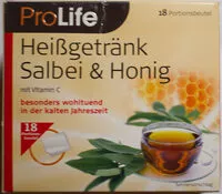 Mängden socker i Heißgetränk Salbei & Honig