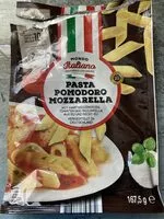 Mängden socker i Pasta Pomodoro Mozzarella