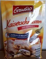 Mängden socker i Kaiserschmarrn mit Rosinen