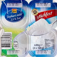Mängden socker i Joghurt mild 3,5% Fett