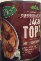 Mängden socker i Konserve - Jäger Topf mit Fleischklößchen