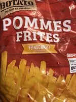 Mängden socker i Pommes Frites, Feinschnitt