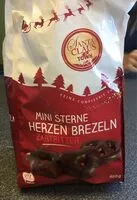 Mängden socker i Mini Lebkuchen Sterne Herzen Brezeln Zartbitter