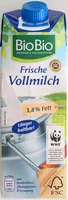 Mängden socker i BioBio Frische Vollmilch