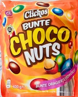 Mängden socker i Bunte Choco Nuts