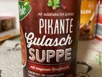 Mängden socker i Gulaschsuppe mit Rindfleisch