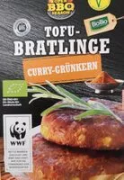 Mängden socker i vegane Tofu-Bratlinge Curry-Grünkern