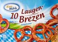 Mängden socker i 10 Laugen-Brezen tiefgefroren