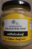 Mängden socker i Senf mittelscharf
