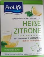 Mängden socker i Prolife Heiße Zitrone