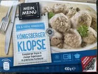 Mängden socker i Königsberger Klopse