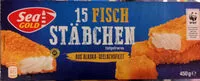 Mängden socker i Fischstäbchen, paniert