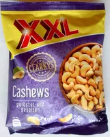 Mängden socker i Cashews geröstet und gesalzen
