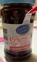 Mängden socker i Konfitüre Extra, Sauerkirsch