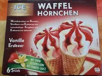 Mängden socker i Waffelhörnchen Vanille Erdbeer
