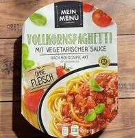 Mängden socker i Vollkorn Spaghetti mit vegetarischer Sauce nach Bolognese Art