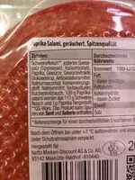 Mängden socker i Paprikasalami