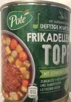 Mängden socker i Konserve (Poté) - Frikadellen Topf