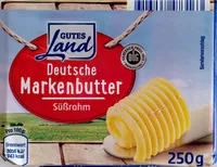 Mängden socker i Deutsche Markenbutter Süßrahm