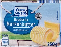 Mängden socker i Deutsche Markenbutter mildgesäuert
