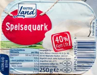Mängden socker i Speisequark 40% Fett i. Tr.