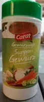 Mängden socker i Suppen Gewürz