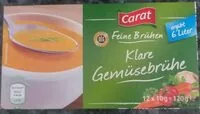 Mängden socker i Klare Gemüsebrühe