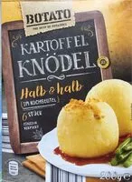 Mängden socker i Beilagen  Knödel halb und halb