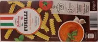 Mängden socker i Fusilli mit Tomaten-Sahne-Sauce