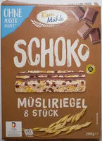 Mängden socker i Schoko Müsliriegel