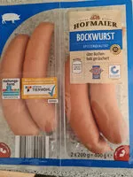 Mängden socker i Hofmaier Bockwurst über Buchenholz geräuchert