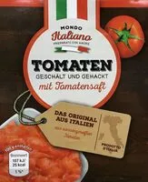 Mängden socker i Tomaten geschält und gehackt
