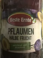 Mängden socker i Pflaumen Halbe Frucht