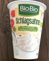 Mängden socker i Bio-Schlagsahne