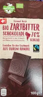 Mängden socker i Bio-Zartbitter-Schokolade 70% Kakao