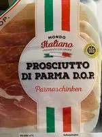 Mängden socker i Mondo Italian Prosciutto Di Parma D. o. p. Parmaschinken G. u.