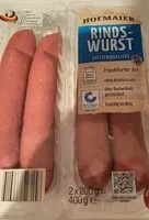 Mängden socker i Rindswurst