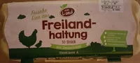 Mängden socker i Frische Eier aus Freilandhaltung