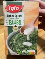 Mängden socker i Rahm-Spinat