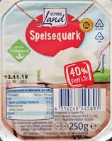 Mängden socker i Speisequark