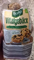 Mängden socker i Vitalgebäck, Sesam, Kürbis- / Cashewkerne, Korinthen