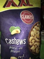 Mängden socker i Cashews geröstet und gesalzen