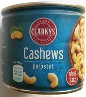 Mängden socker i Cashews geroestet ungesalzen