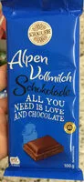 Mängden socker i Alpen Vollmilch Schokolade, (mindestens 30% Kakao)