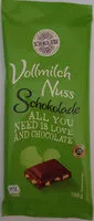 Mängden socker i Vollmilch Nuss Schokolade