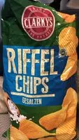 Mängden socker i Clarkys Riffel Chips, gesalzen
